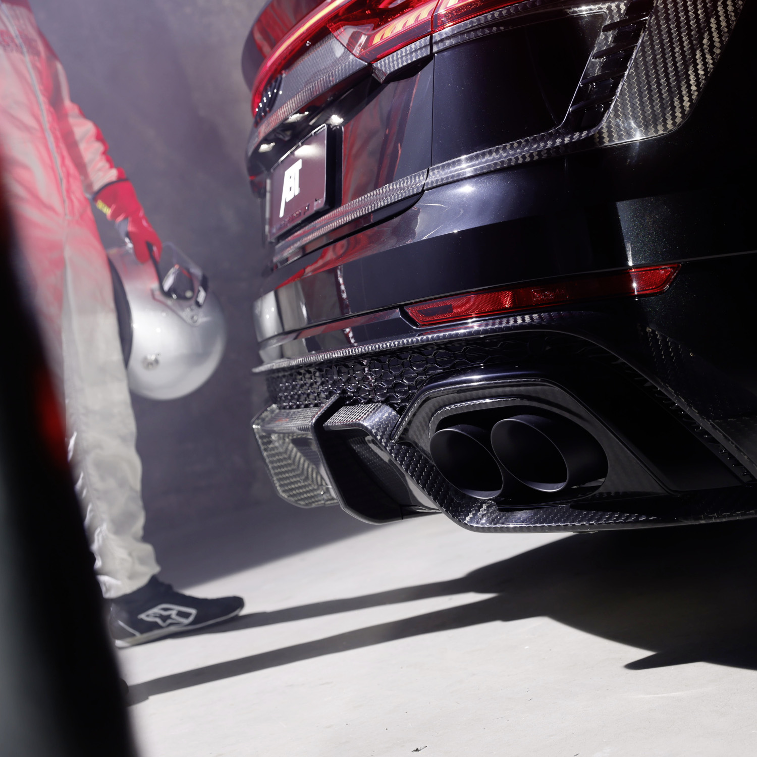 Close-up of tailpipes